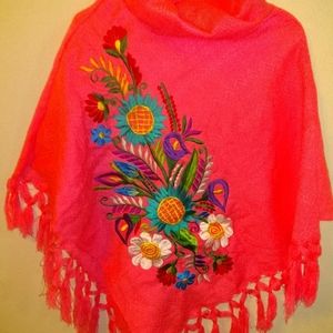 Embroidered Poncho